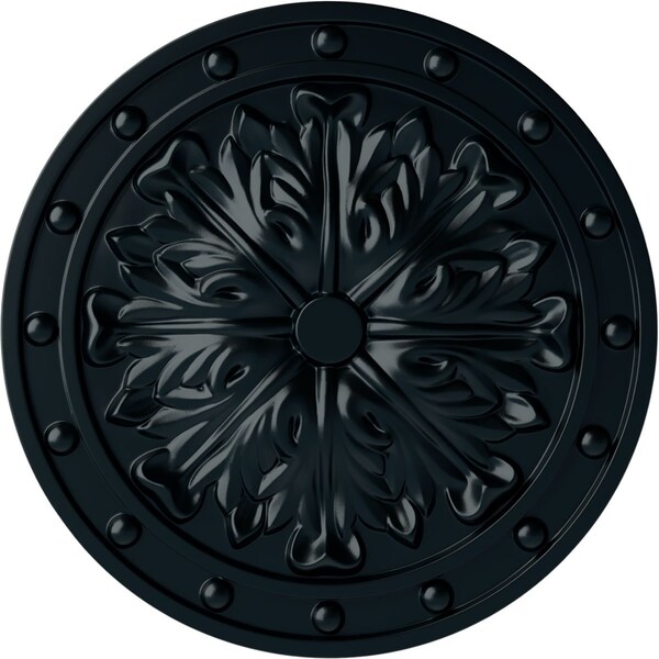 Ekena Millwork Foster Acanthus Leaf Ceiling Medallion (Canopies up to 2 1/4"), 20 1/2"OD x 1 1/2"P, Night Shade CM20FONSF - main